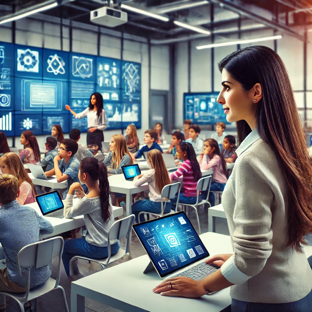 Educator using AI tools